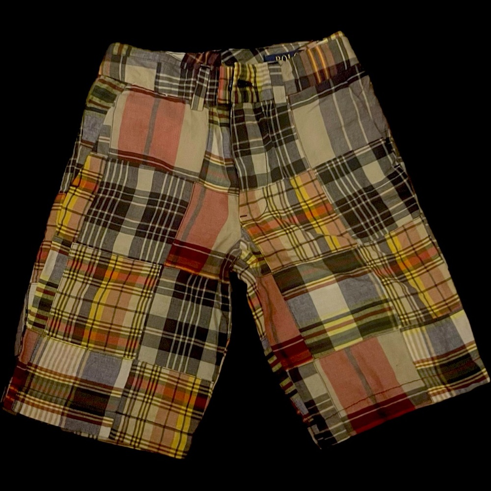 Boys Polo Ralph Lauren Prepster Patchwork Madras Short